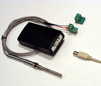 USB логер от термодвойка тип К с управление на релеен изход
